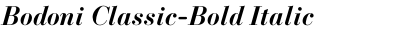 Bodoni Classic-Bold Italic